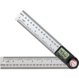 2 in 1 Digital Protractor, 7Inch / 200mm Stainless Steel Digital Angle Ruler